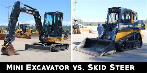 excavator for skid steer|skid steer vs mini excavator.